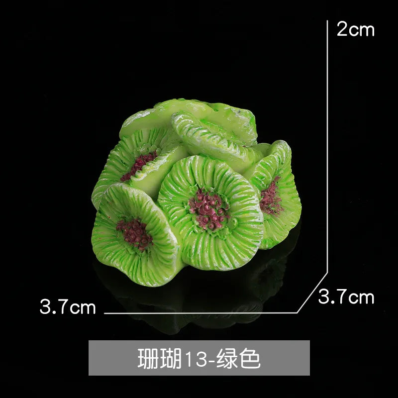 Aquarium Artificial Coral Fish Tank Resin Simulation Coral Starfish Micro Landscape Ornament Reef Aquatic Plants DIY Decoration