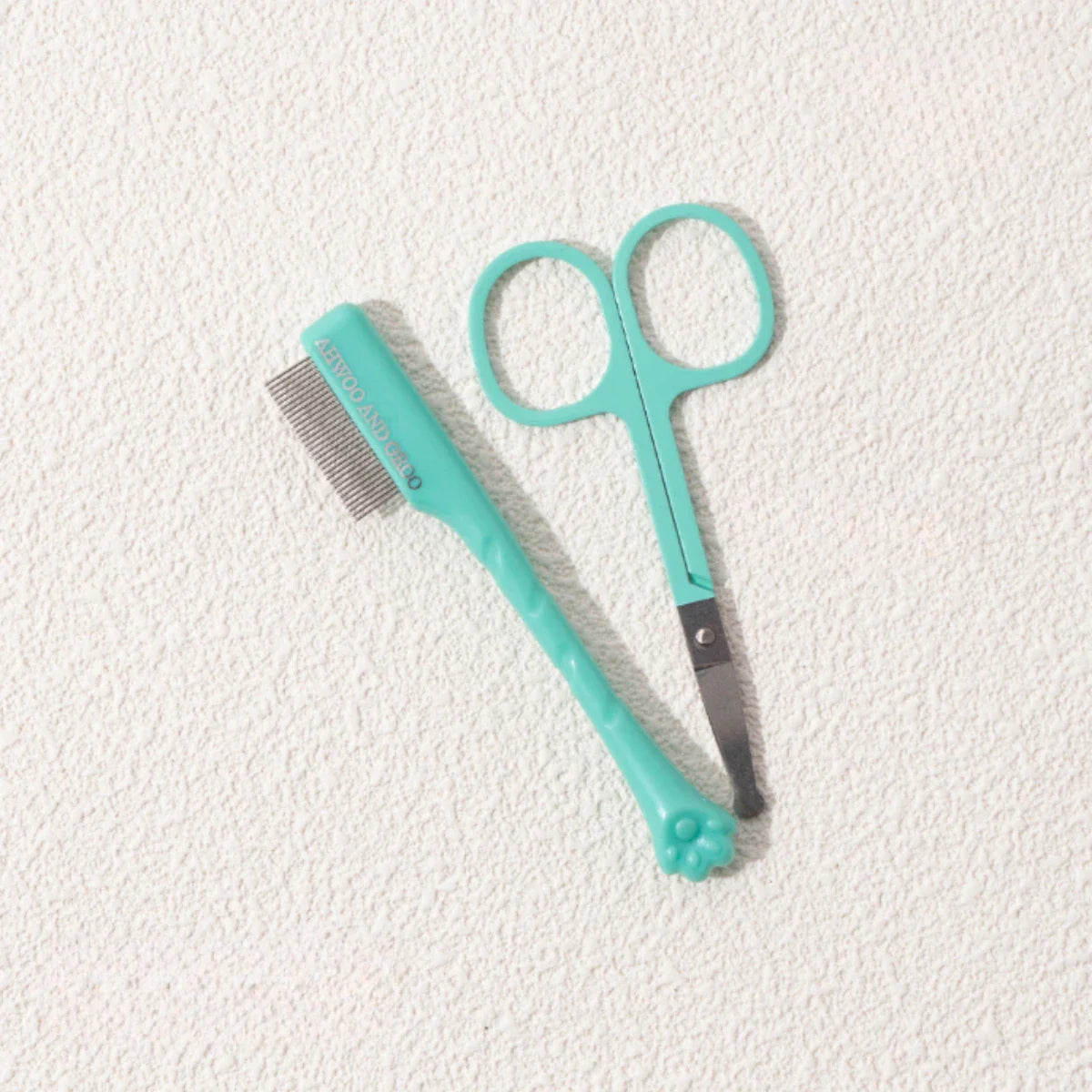 Pet Woodiness Facial Cleaning Comb Removes Tear Stains Eye-poop Comb Dog Hair Repair Scissors Cat Hair Comb Pet Clean Supplies