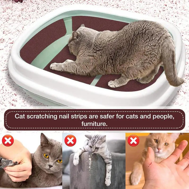 20 X 10 Inch Self Adhesive Sandpaper 3PCS Dog Scratch Pad Replacement 60 80 120grit Cat Nail File Scratcher Stickyback Sandpaper