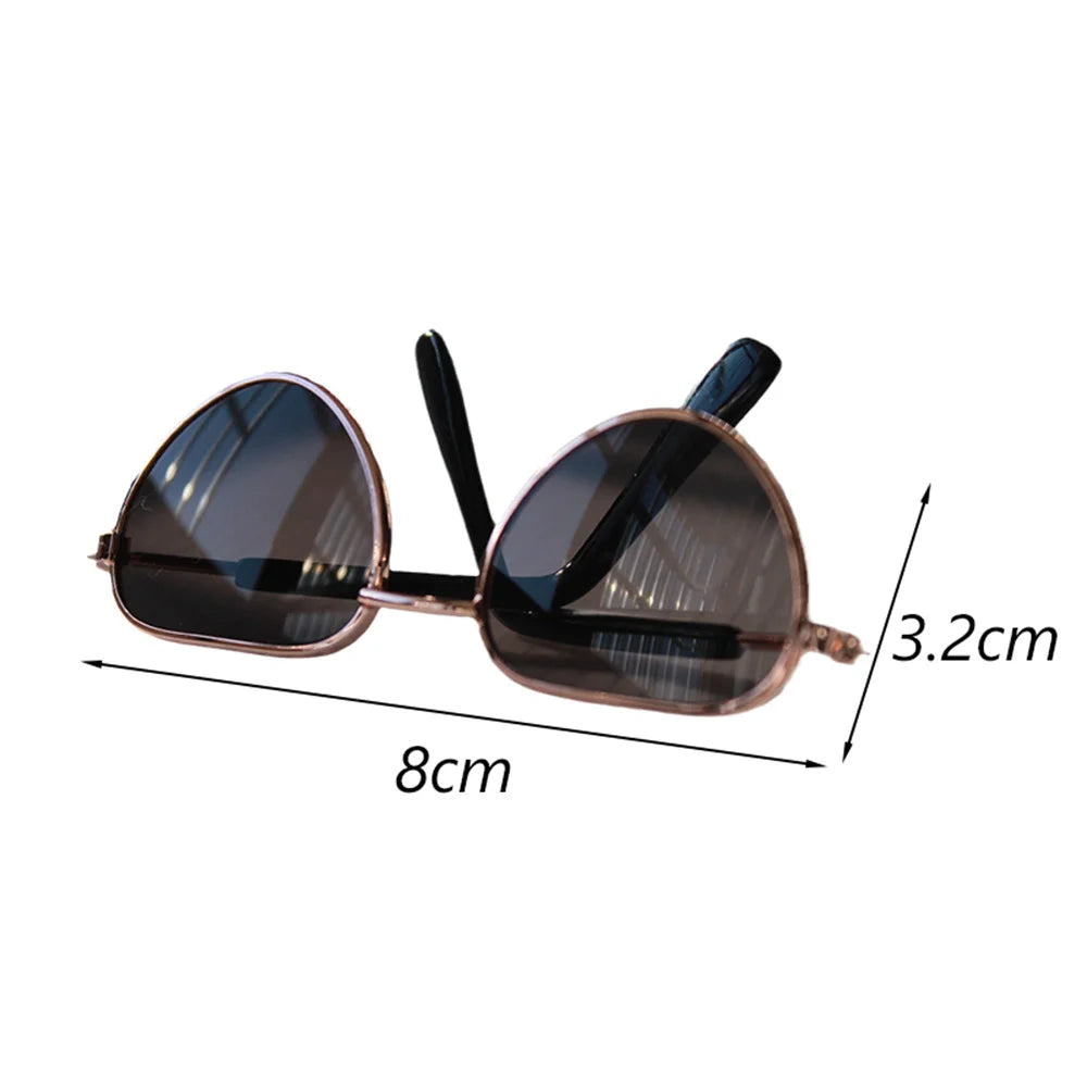 Cool Cat Glasses Pet Accessories for Cats Heart-shaped Transparent Reflective Sunglasses Kitten Sphynx Persian Pet Products