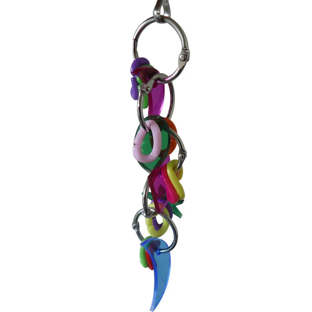 Pet Bird Parrot Hanging Toys Nipple Swing Chain Cage Stand Molar Parakeet Chew Toy Decoration Pendant Ornament Bird Accessories