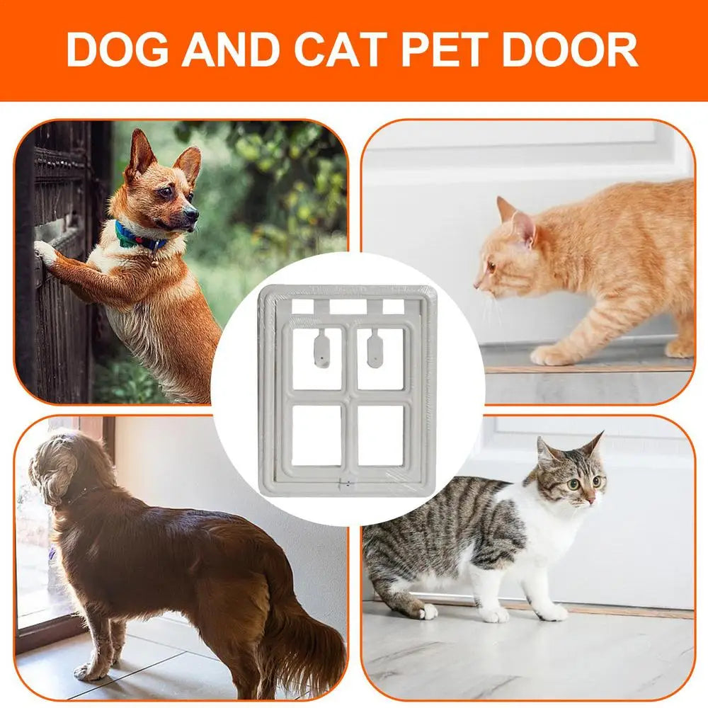 Magnetic Pet Door Magnetic Closure Doggy Door For Wall Easy Setup Pet Door Pet Supplies Pet Safe Doggie Door For Dog Cat Kitten