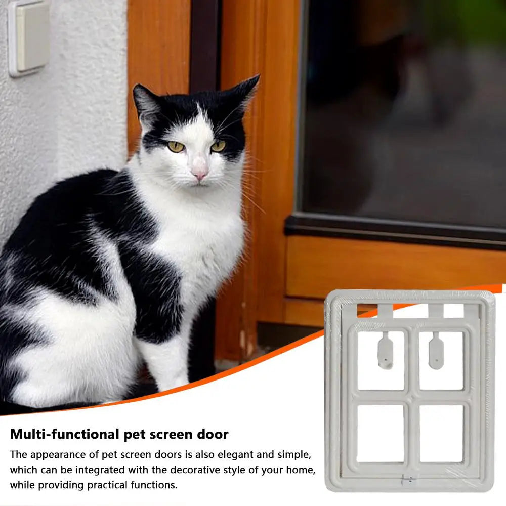 Magnetic Pet Door Magnetic Closure Doggy Door For Wall Easy Setup Pet Door Pet Supplies Pet Safe Doggie Door For Dog Cat Kitten