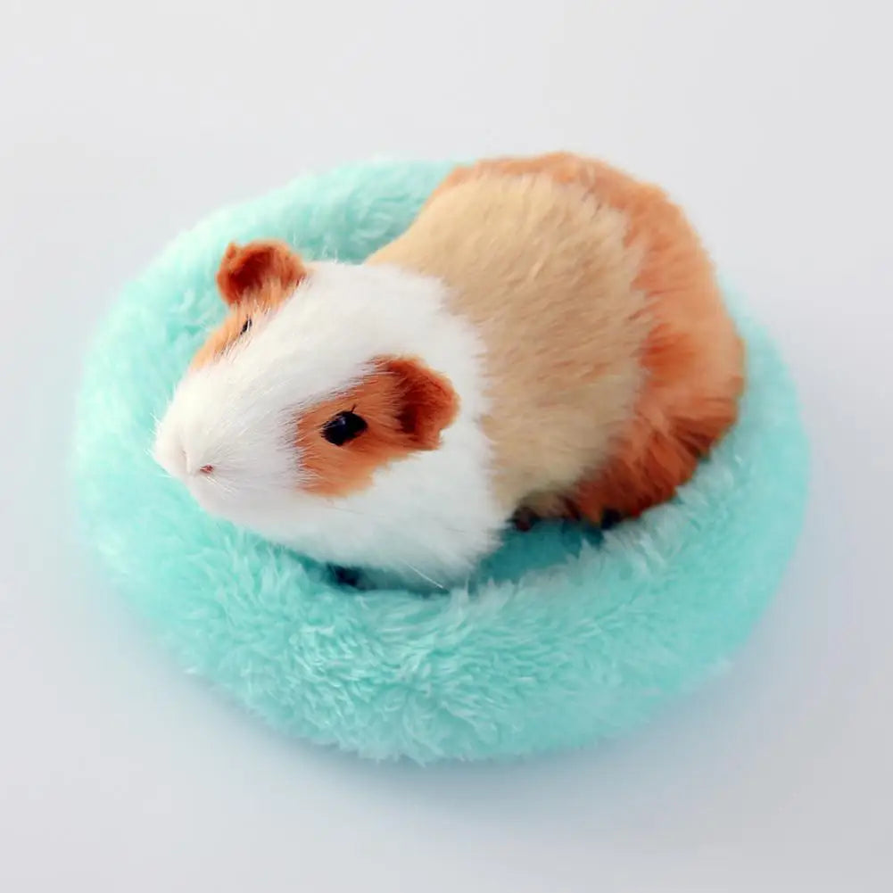 Hamster Bed Circular Hamster Bed Sleep Mat Pad Cute Pet Sofa Hamster Nest  Small Animal Soft Cushion for Hedgehog Squirrel Mice
