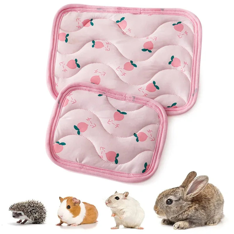Soft Small Animal Breathable Cushion Thick Cool Bed Guinea Pig Chinchilla Rat Rabbit Nest House Bed Nest Bed Cage Sleeping Mat