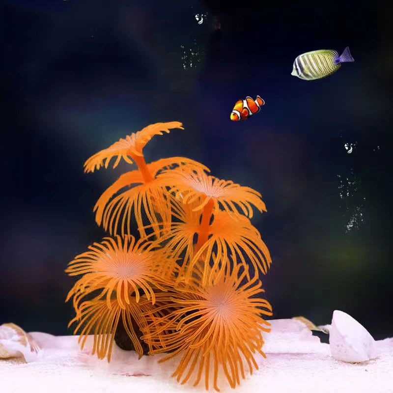 Artificial Underwater Coral Aquarium Fish Tank Simulation Decoration Aquarium Backgrounds Plants Water Flower Beautiful New