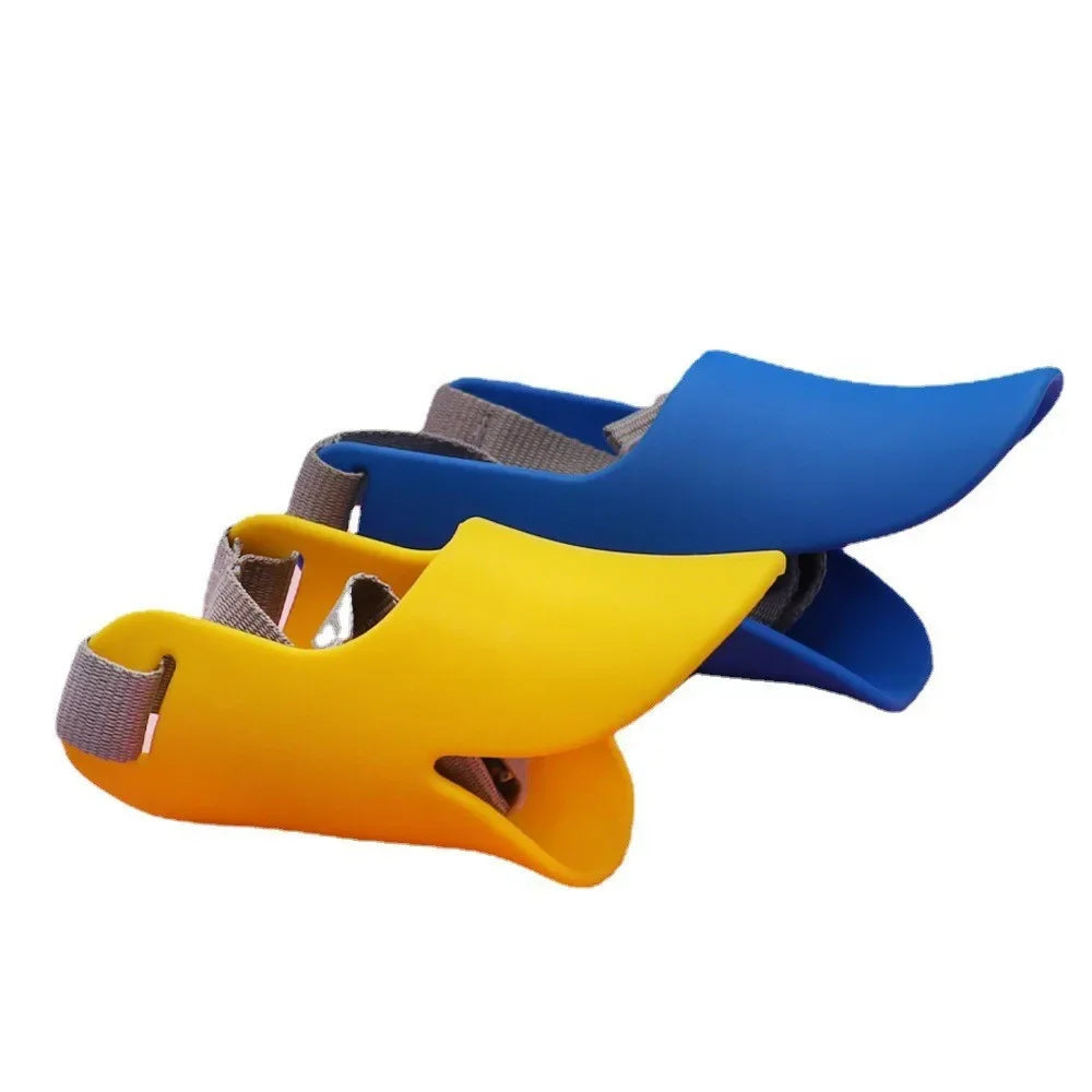 Chien Dog Muzzle Silicone Duck Muzzle Mask for Pet Dogs Anti Bite Stop Barking Muzzle Leather Silicone Dog Muzzles Dog Bandanas