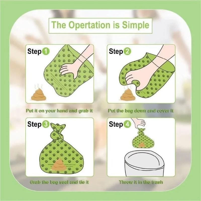 2-30 Rolls Thick Leak-Proof Dog Poop Bags for Outdoor Walks Pet Biodegradable Trash Bag Degradable Cat Waste Bags Pet Supplies