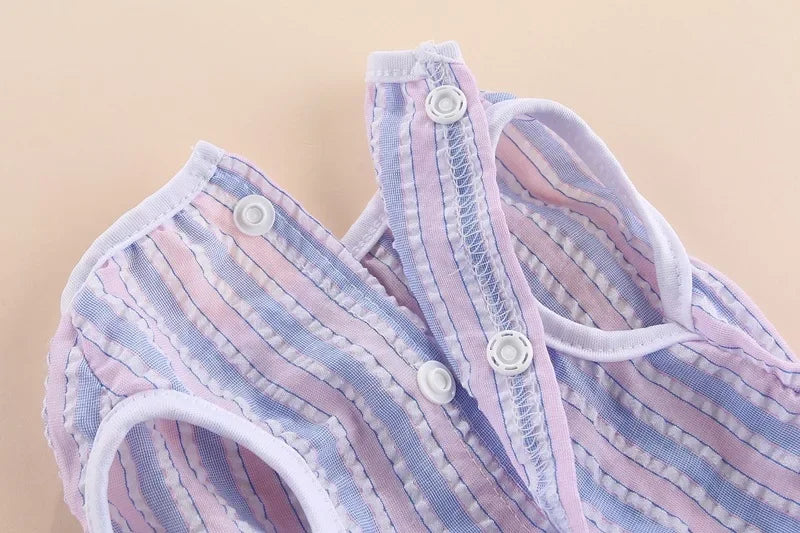 Sweet Bunny Rabbit Skirt Summer Pet Dress for Small Animals Stripe Plaid Puppy Dog Cat mascotas Clothes Clothing estidos perrita