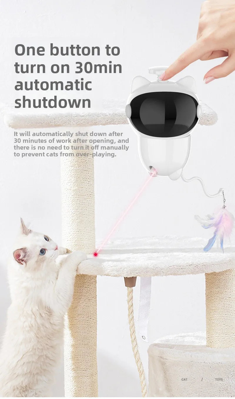 Cat Taser Automatic Infrared Laser Intelligent Interactive Feather Cat Toy Pet Products Мяч Для Собак Большой