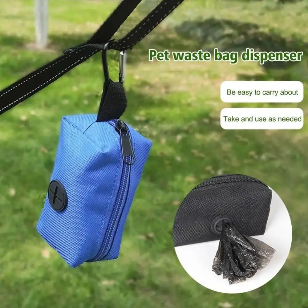 Refillable Dog Poop Bag Leash Attachment Adjustable Dog Garbage Storage Bags Large Capacity Pick Up for Puppy Outdoor Stroll