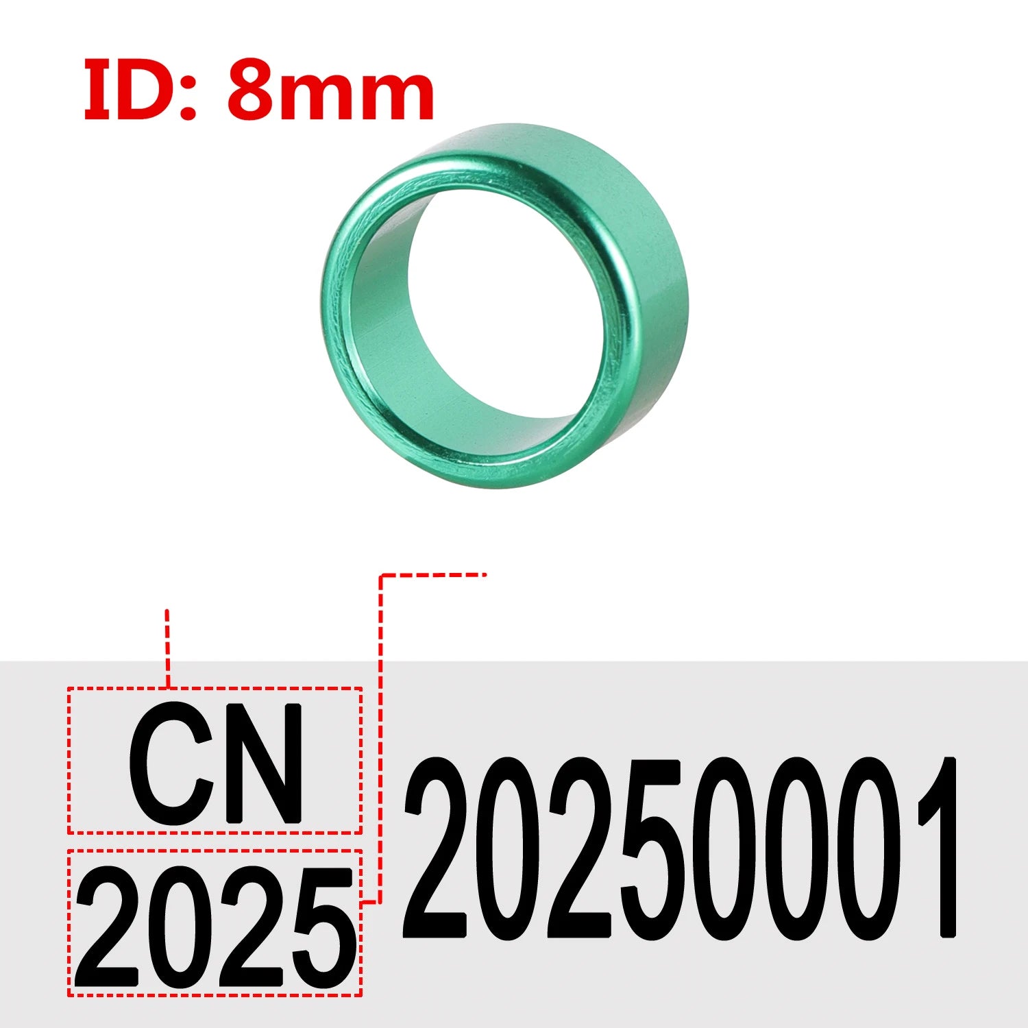 Customize Inner Diameter 8mm/10mm Aluminum Pigeon Foot Ring  Print ''Country Code + Year + Serial Number" Bird Foot Ring 30 Pcs