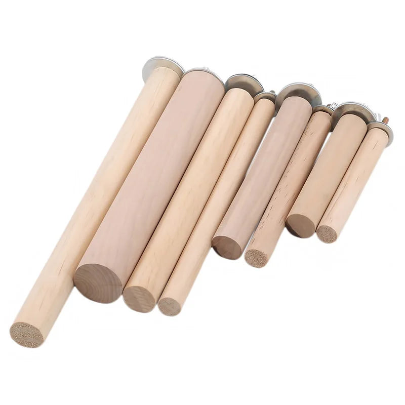 Parrot Pet Raw Standing Stick Wood Hanging Stand Rack Toy Sticksstand Parakeet Branch Perches For Bird Cage Bar Pet Supplies