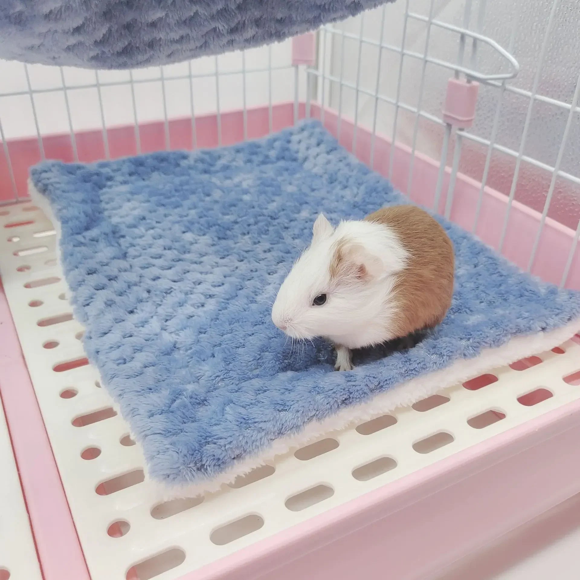 Warm Winter Pet Hammock Double Layer Thick Plush Hamster Hammock Chinchilla Guinea Pig Ferret Sleeping Bag Hamster Hanging Cage
