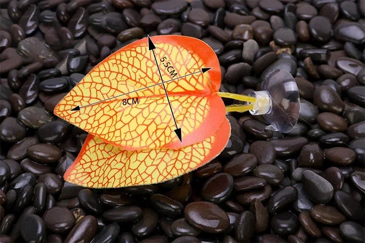 1pcs Fish Tank Artificial Leaf Fish Rest Bed Decor Aquarium Decoration Floating Bed Leaf Hammock FightingPerch Betta Spawning