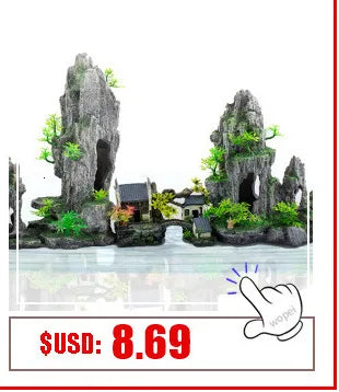 Large fish tank decoration resin aquarium decoration rockery landscape accessories fish tank aquarium decoration background