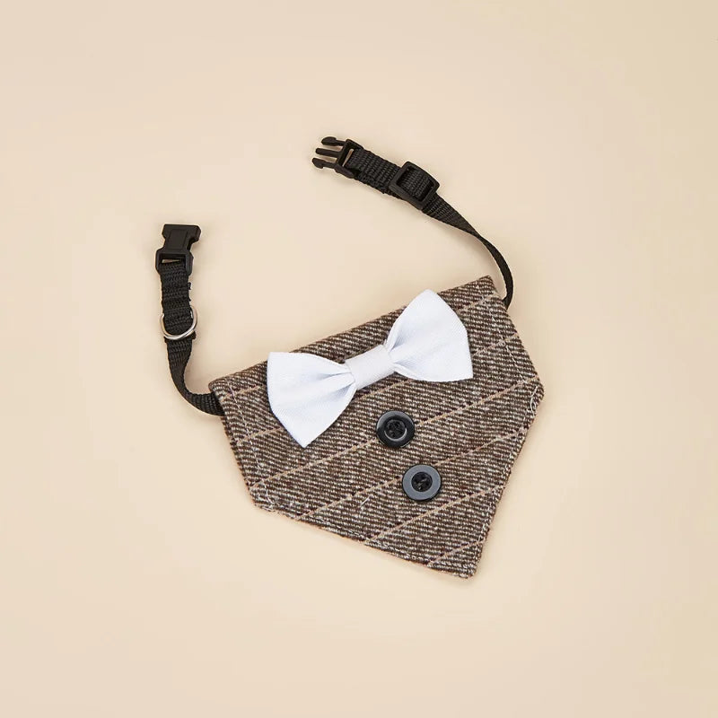 Halloween Christmas Cat Handsome Bow Tie Triangle Scarf Collar Fashion Suit Pet Triangle Scarf