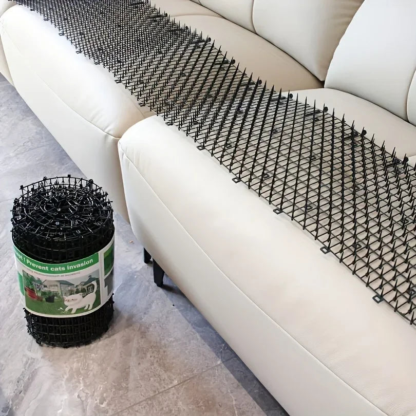 200/400cm Garden Anti-cat Dog Net Repellent Mat Safe Plastic Spike Thorn Deterrent Green Plant Protection Supply Pet Products
