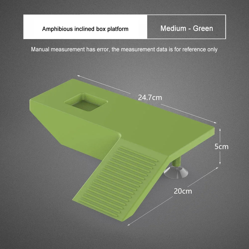Small Pet Turtle Ladder Climbing Platform Plastic Basking Drying Resting Habitat Decorations for Reptiles And Tortoises
