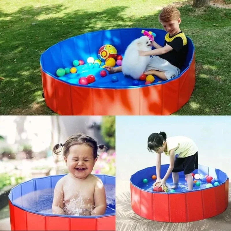 160*30cm/120*30cm/ 80*20cm Pet Pool Foldable Dog Bath Swimming Pool Portable Pet Pool With Drain valve Outdoor Dog Bathing Tub
