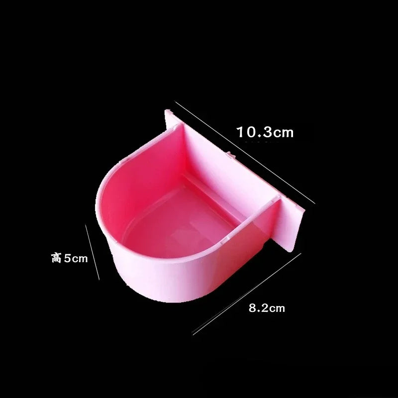Bird Cage Food Boxes Trough Parrot Feeder Food Water Bowl Cup Budgerigar Macaws Finches Canary Bird Feeding Birdcage Food Boxes
