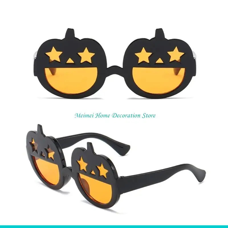 H7BF Glasses For Small Dog Animals Dog Accessories Cool Funny Pumpkin Sunglasses