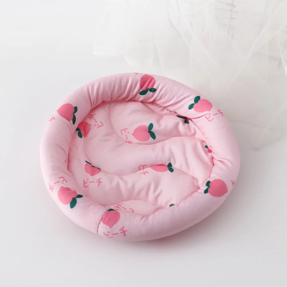 Premium Circular Design Cooling Hamster Bed Cooling Comfortable Small Pet Pad Breathable Summer Sleep Mat Hamster