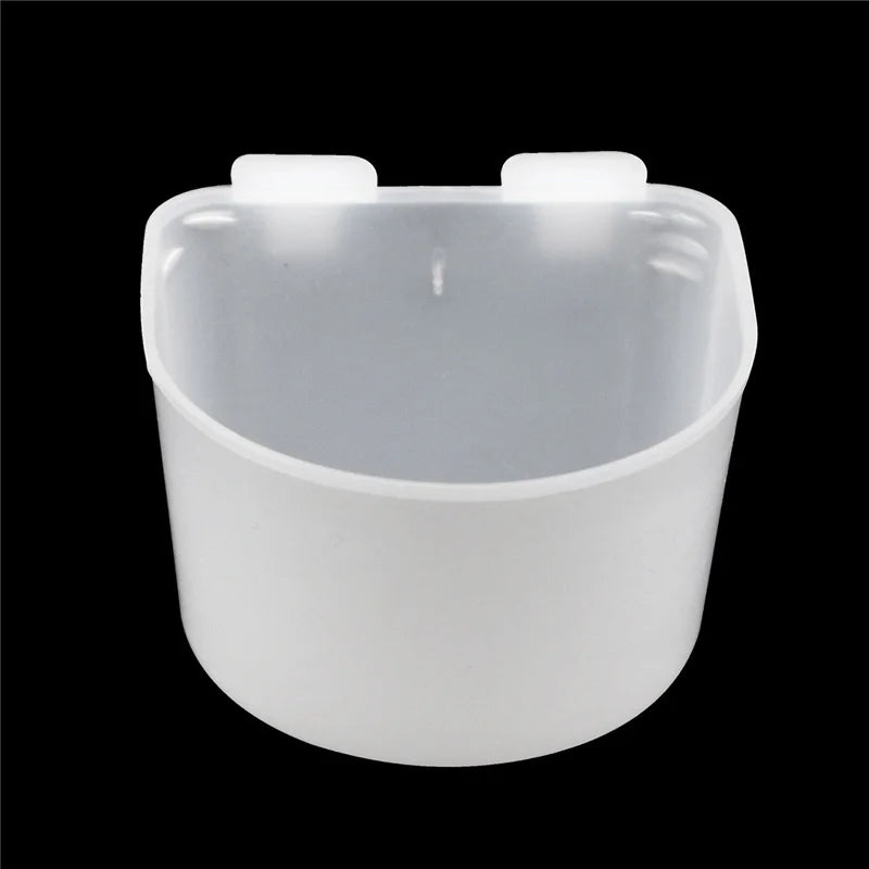 5 Pcs Bird Parrot Pigeons Plastic Water Bowl, Feeding Trays Poultry Quail Food Bowl, Bird Feeder Drinker Aviculture Bird Tools