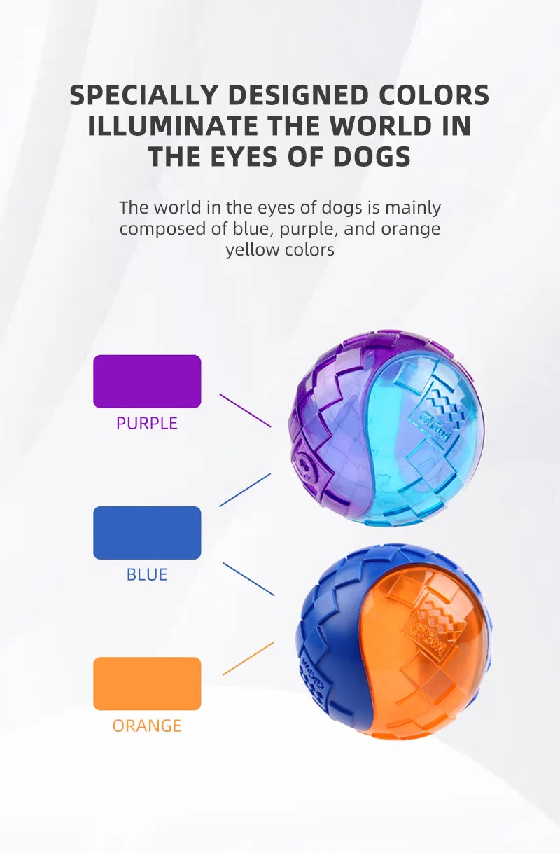 GiGwi Pet Dog Puppy Squeaky Chew Toys Sound Pure Natural Non-toxic Rubber Outdoor Play Small Large Dogs Funny Ball for Dogs