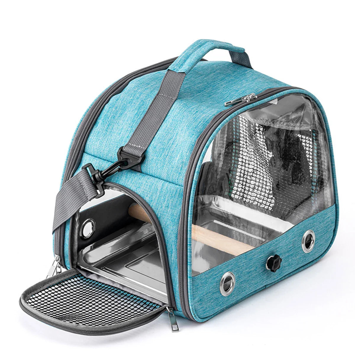 Bird Travel Carrier Portable Transport Bird Cage With Stainless Steel Tray Small Pet Multi-functional Parrot Bird Bag Outdoor