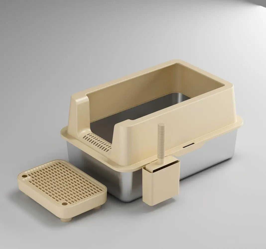 Wholesale of Stainless Steel Cat Litter Pots for Open Cat Products in Cat Toilets
