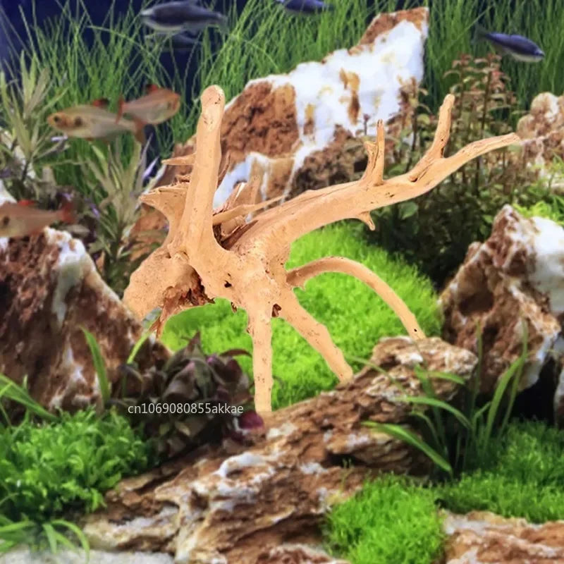 S/M/L Fish Tank Sunken Wood Decoration Driftwood for Aquarium Reptile Snake Spiders Bark Animal Craft Animals Adornments Tree