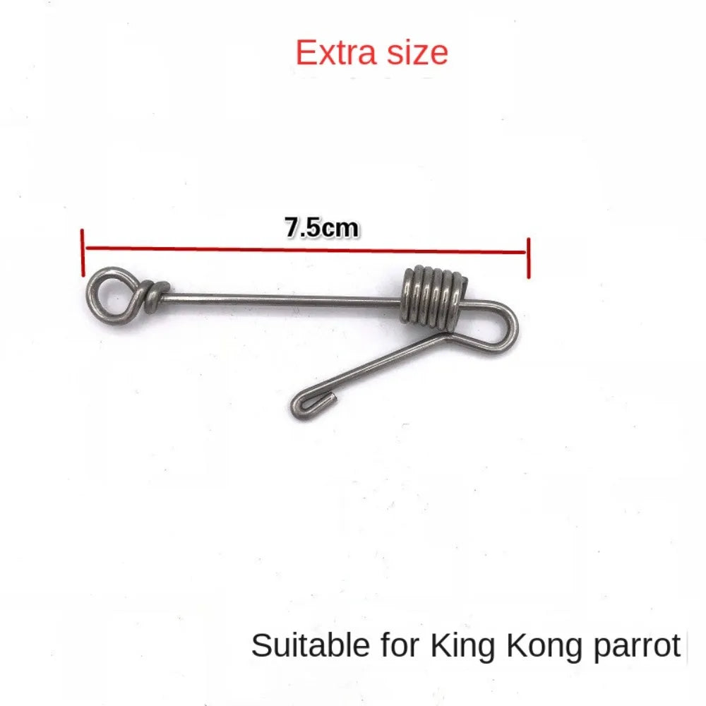 New Away Flying Training Parrot Foot Chain Accessories Stainless Steel Bird Training Chain Away Safe Bird Anklet Rings Outdoor