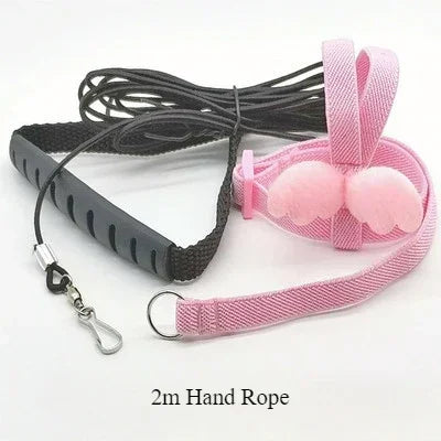 Adjustable Parrot Bird Harness Leash Set Anti-bite Training Harness Parrots Outdoor Flying Rope Cockatiel Small Birds Supplies