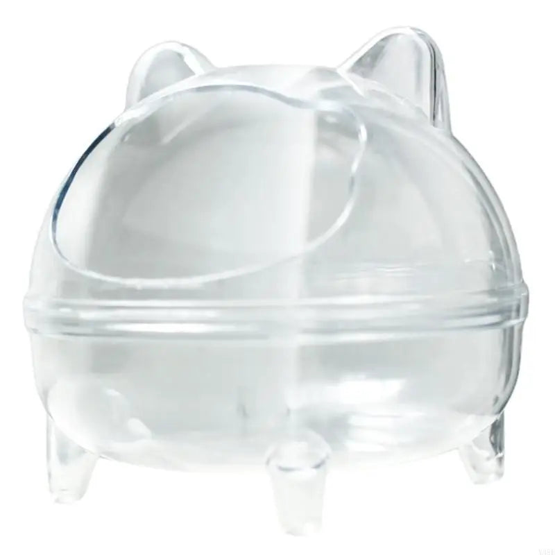 Large Transparent Hamster Sand Bath Container for Small Pet Cage Accessories