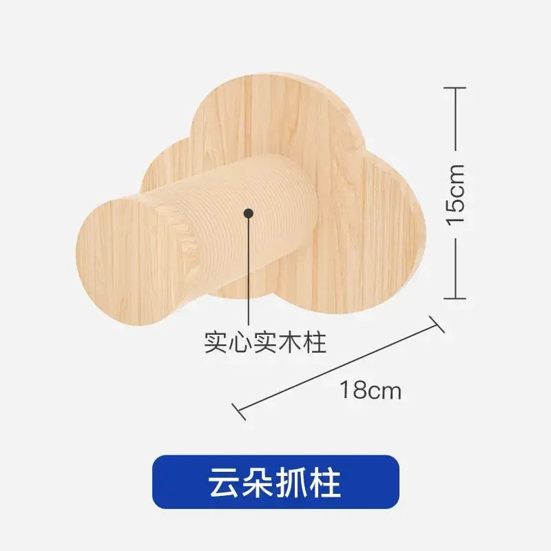 Cat Climbing Frame Hanging Wall Cat Nest Wall Hanging All Solid Wood Gimnasio Para Gato Artículos Para Mascotasaseo Para Gatos