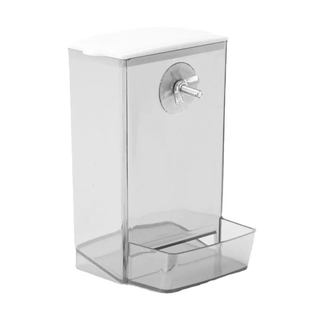 Bird Feeders Automatic Parrot Feeder Drinker with Dustproof Lid Mount Budgie Cockatiel Conure Food Dispenser Pet Supplies
