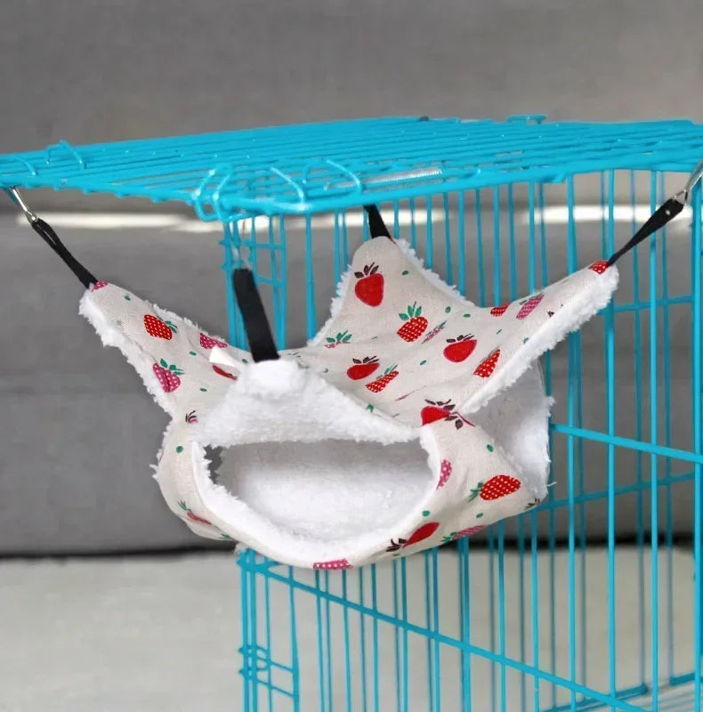 Cat Window Hammocks for Indoor Cats,Soft Plush Pet Bed,Suitable for Ferret Cotton Hammock,Guinea Pig,Hamster,Kittens Bed