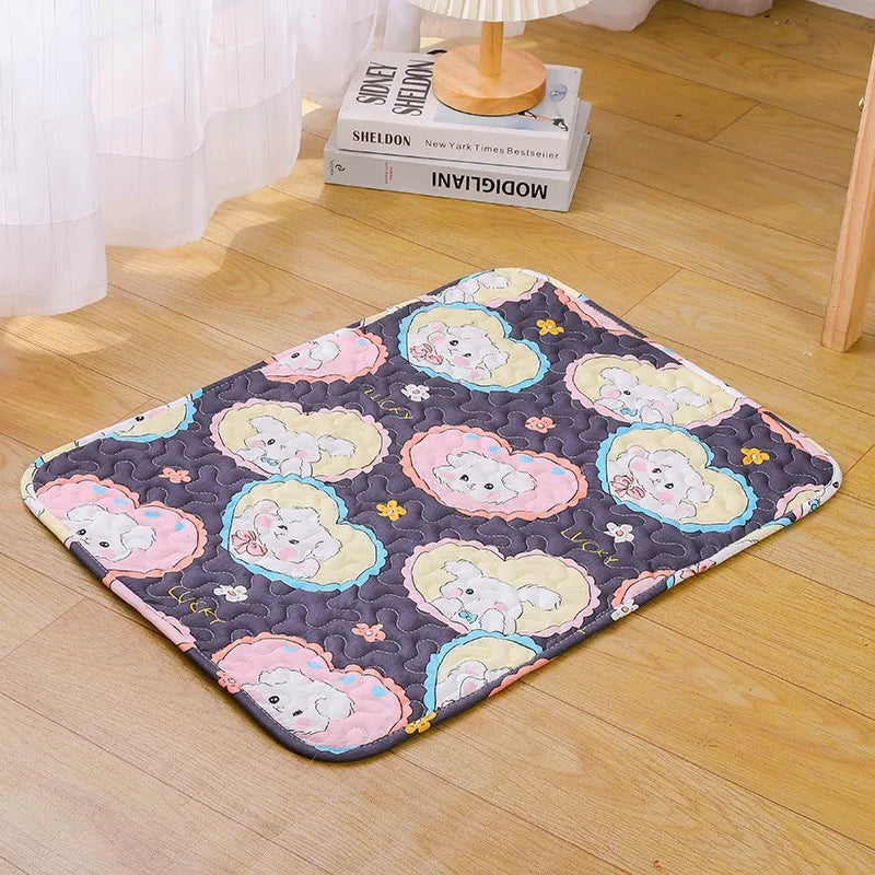 Summer Mat Pet Cooling Ice Blanket Mat Moisture Proof Dog Floor Sofa Cushion Skin Friendly Cat Sleep Breathable Pet Bed Covers