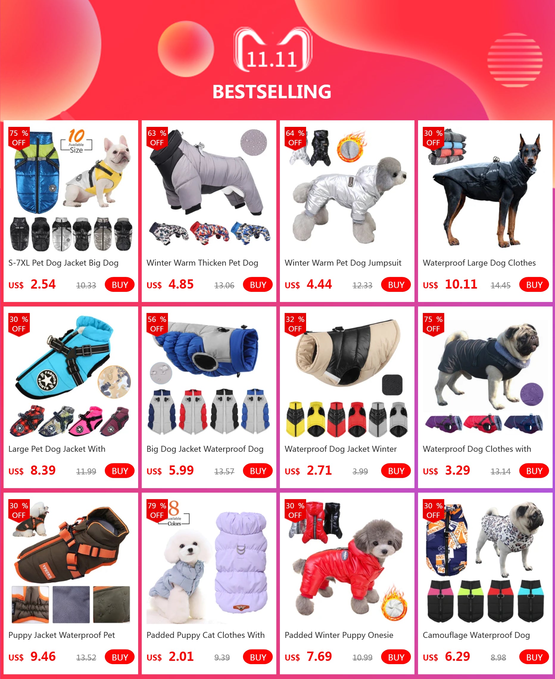 Pet Dog Clothes For Small Dogs Winter Dog Jackets Puppy Cat Vest Chihuahua Clothing French Bulldog Coat Shih Tzu Yorkie Costume