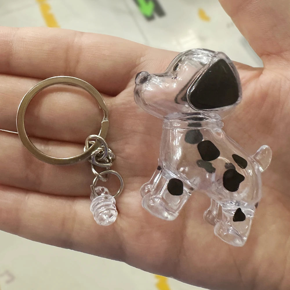 Cat Dog Keychain Pet Hair Storage Box Cute Pets Hair Fur Collection Memory DIY Pendants Bag Decoration Hanging Souvenirs Gift