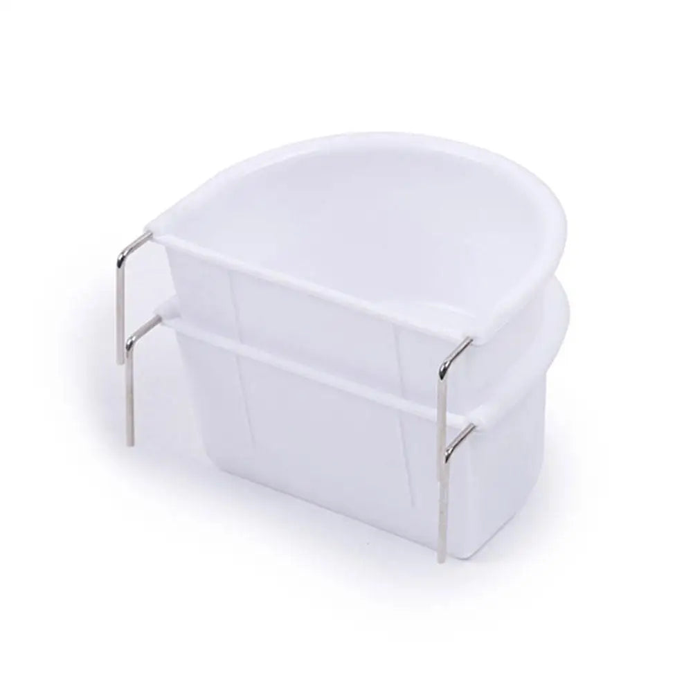 1/6pcs Bird Food Feeding Dish Easy to Install Bird Cage Feeder Bowl for Budgie Parrot Parakeets Lovebirds Bird Cage Hanging Bowl