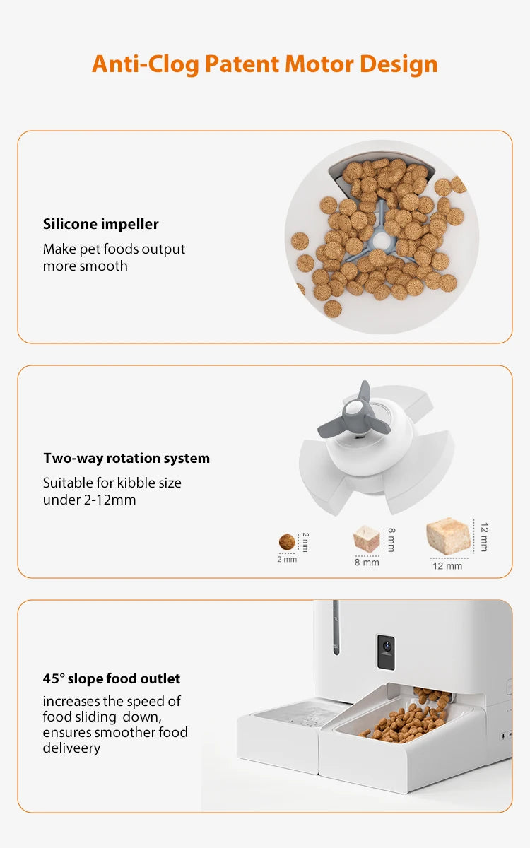 Automatic Cat Dog Feeder 2 in 1 Cat Water Fountain with Camera Smart Pet Fountain Cat Dog Feeder Pet Products