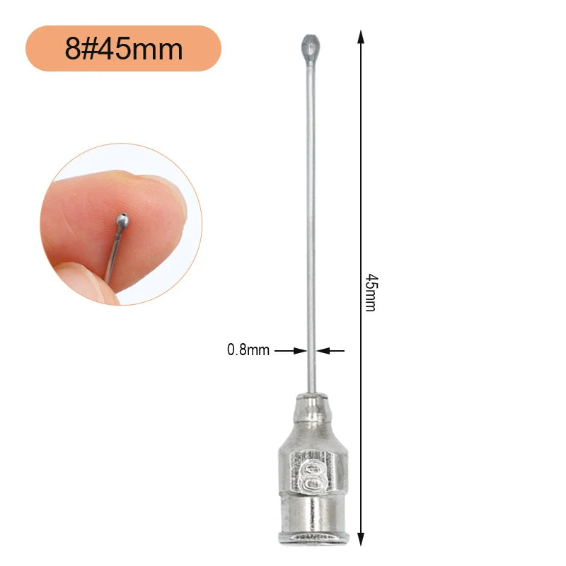 1Pcs Birds Feeding Syringe Tube Nozzle Rats and Mice/Parrots/Birds/Poultry/Pets Elbow Gavage Needles Gastric lavage needle