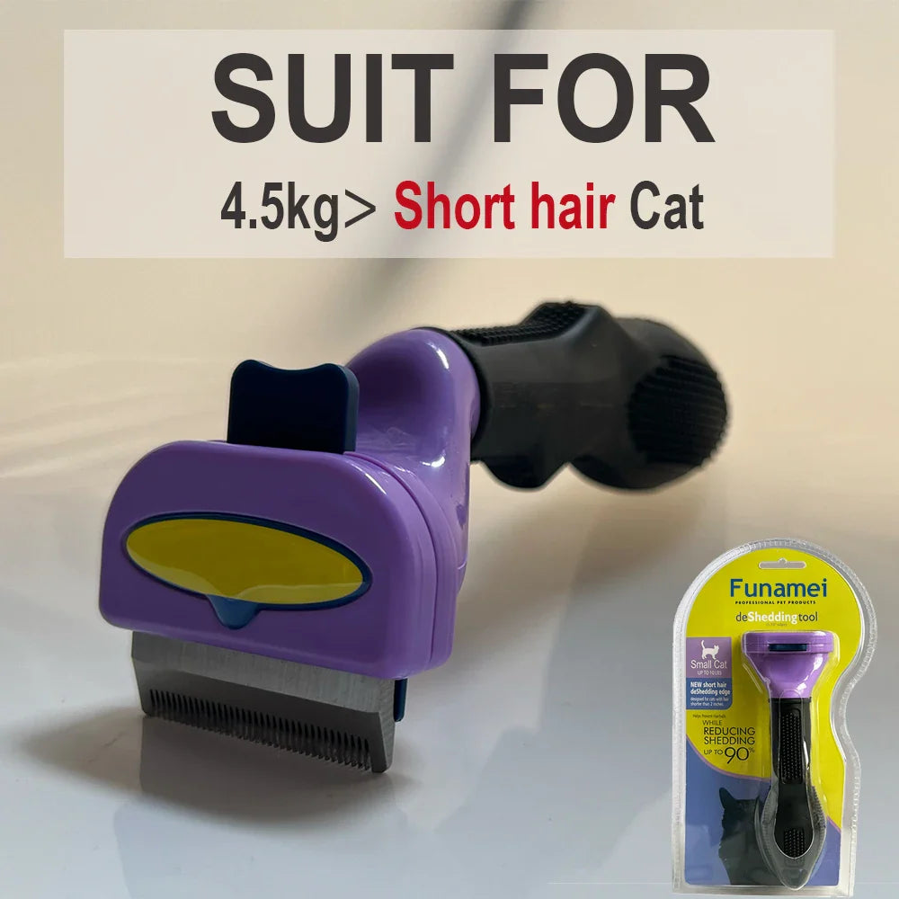 Pet Cat Hair Removal Combs Pet Grooming Brush Dogs Cats Hair Shedding Massage Combs Cat Hair Remover Cleaning Grooming Cat Brush