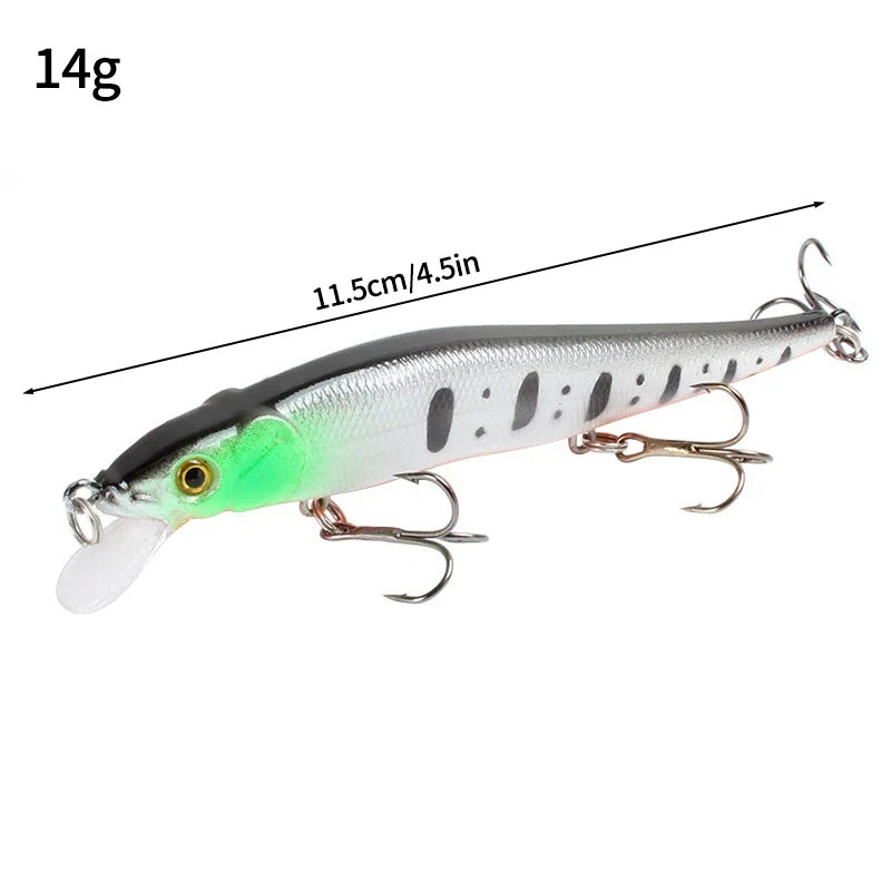 1 Pc Crankbait Wobblers Perch 3D Eyes Artificial Hard Bait Pike Carp Bass Floating Swimbait Saltwater Sea Fishing Pesca