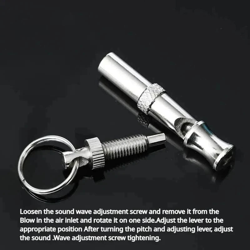 Dog Training Whistle Stop Barking Device Ultrasonic Training Flute Silent Whistle Control Tool Puppy Train Keychain Pet Supplies