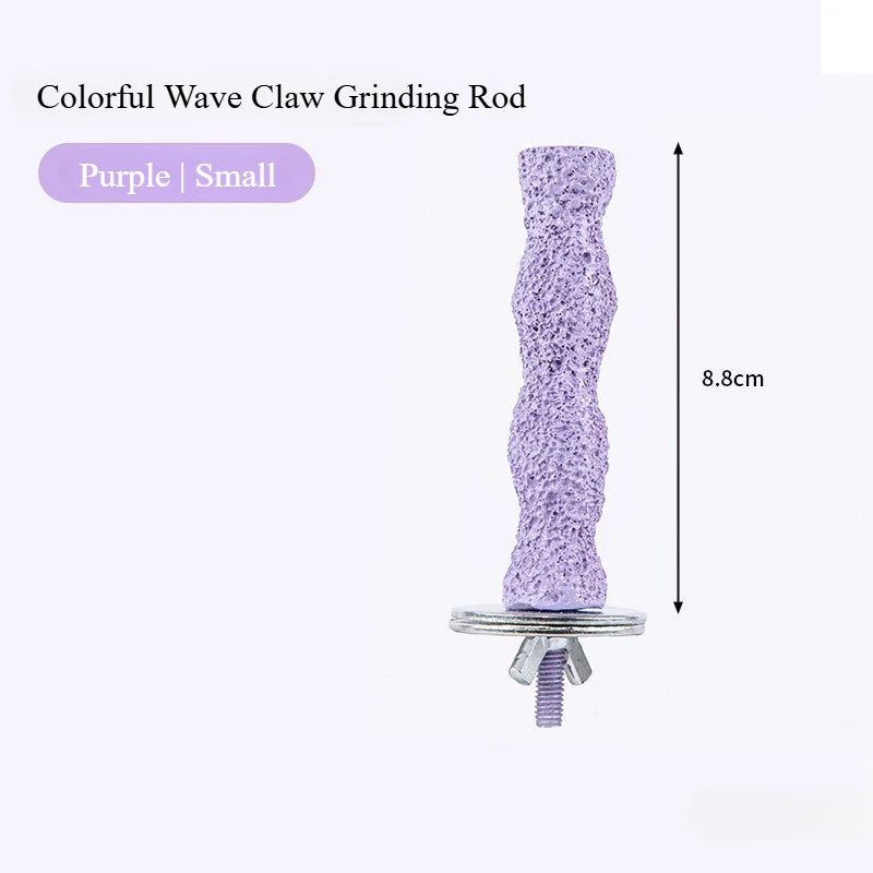 Bird Resin standing paw grinding sticks Nail Trimming Perch Paw Grinding Stick Bird Toys Parrot Grinder Parrot perch bird stand