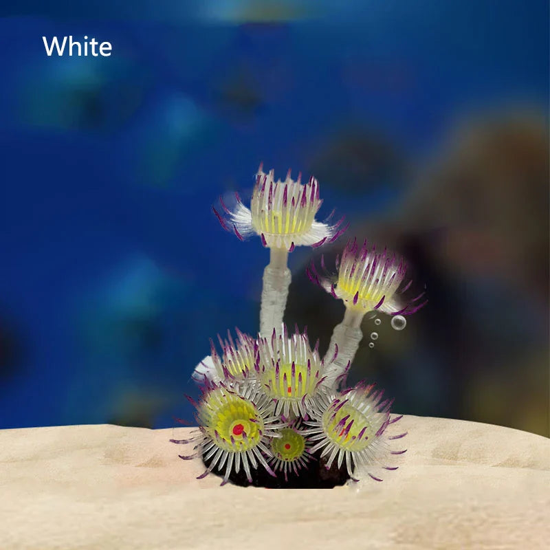Artificial Underwater Coral Aquarium Fish Tank Simulation Decoration Aquarium Backgrounds Plants Water Flower Beautiful New