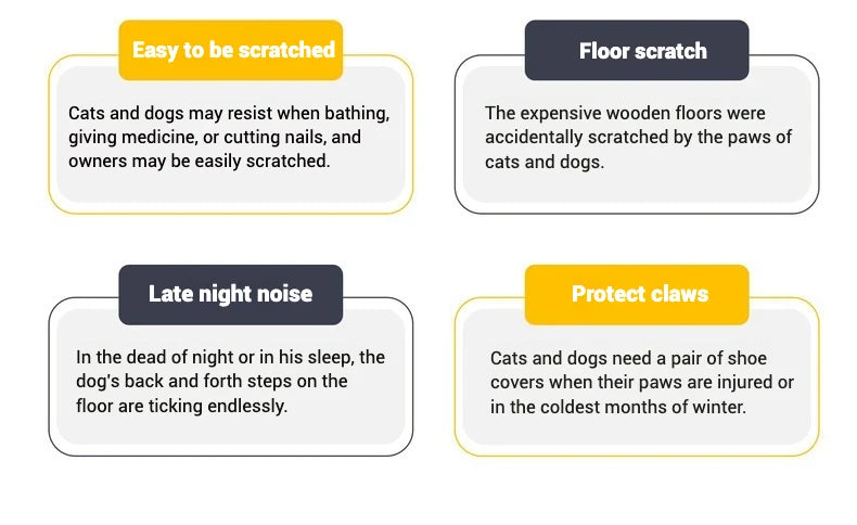 Cat Socks Anti-Scratch Protective Cats Shoes Soft Breathable Home Pet Booties With Secure Velcro Fit Noise Free Pet Supplies